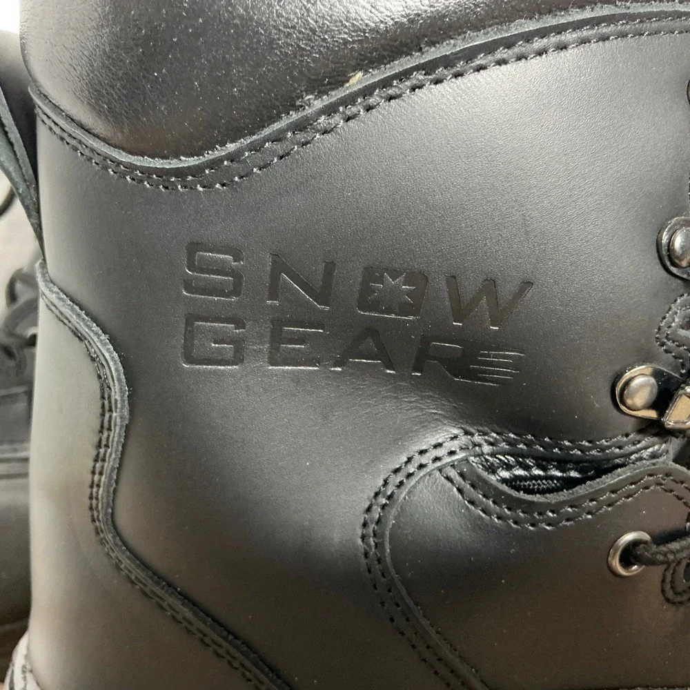 Exclusive Snow Gear Chet's Safety Work Boots Men's 11 Leather ASTM‎ EH Winter